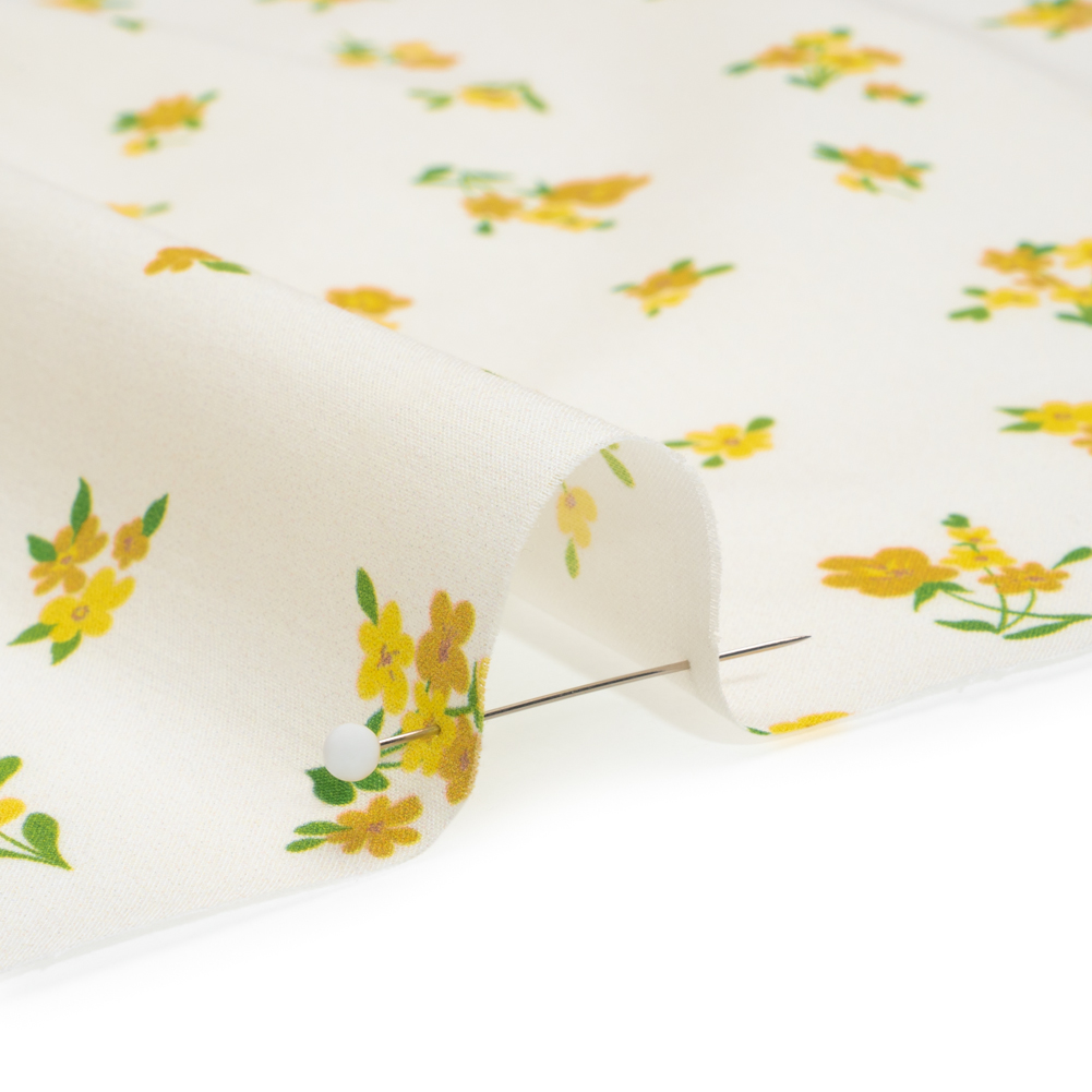 Cotton Voile Print – Yellow and White Scattered Florals – Mood Exclusive Snippets of Sun Cotton Voile Print – Yellow and White Scattered Florals – Mood Exclusive Snippets of Sun