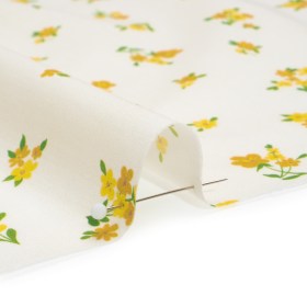 Cotton Voile Print – Yellow and White Scattered Florals – Mood Exclusive Snippets of Sun Cotton Voile Print – Yellow and White Scattered Florals – Mood Exclusive Snippets of Sun