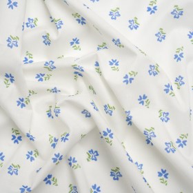 Cotton Voile Print – Blue and White Floral Ditsy – Mood Exclusive Sudden Sweetness Cotton Voile Print – Blue and White Floral Ditsy – Mood Exclusive Sudden Sweetness