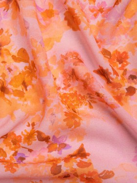 Mood Exclusive Pink Promise of Spring Viscose Georgette Mood Exclusive Pink Promise of Spring Viscose Georgette