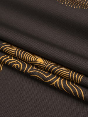 Recycled Polyester Twill Print – Black and Yellow Tigers and Circles – Mood Exclusive Last Known Survivor Recycled Polyester Twill Print – Black and Yellow Tigers and Circles – Mood Exclusive Last Known Survivor