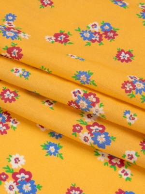 Cotton Voile Print – Yellow, Blue and Red Floral – Mood Exclusive Here We Grow Cotton Voile Print – Yellow, Blue and Red Floral – Mood Exclusive Here We Grow