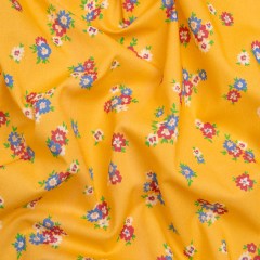 Cotton Voile Print – Yellow, Blue and Red Floral – Mood Exclusive Here We Grow Cotton Voile Print – Yellow, Blue and Red Floral – Mood Exclusive Here We Grow