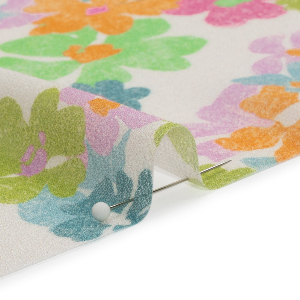 Mood Exclusive White Flirt with Flowers Viscose Georgette Mood Exclusive White Flirt with Flowers Viscose Georgette