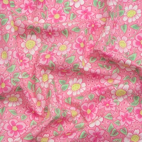 Mood Exclusive Pink Daisy Dipper Cotton Poplin Mood Exclusive Pink Daisy Dipper Cotton Poplin