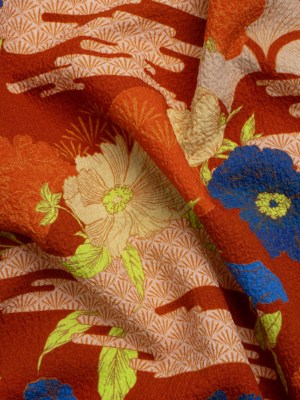 Mood Exclusive Yellow Skyfall Garden Stretch Polyester Seersucker Mood Exclusive Yellow Skyfall Garden Stretch Polyester Seersucker