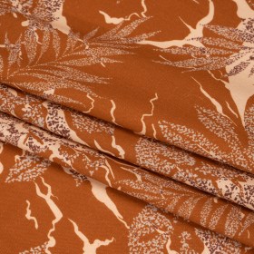 Linen and Rayon Woven Print – Brown and Beige Floral – Mood Exclusive Fossilized Memories Linen and Rayon Woven Print – Brown and Beige Floral – Mood Exclusive Fossilized Memories