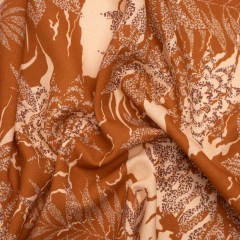 Linen and Rayon Woven Print – Brown and Beige Floral – Mood Exclusive Fossilized Memories Linen and Rayon Woven Print – Brown and Beige Floral – Mood Exclusive Fossilized Memories