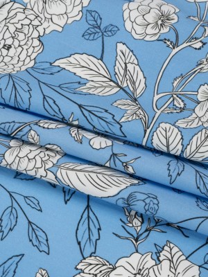 Mood Exclusive Budding Peonies Cotton Poplin Mood Exclusive Budding Peonies Cotton Poplin