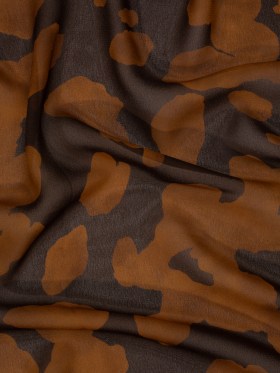 Mood Exclusive Brown Clouded Kingdom Viscose Georgette Mood Exclusive Brown Clouded Kingdom Viscose Georgette