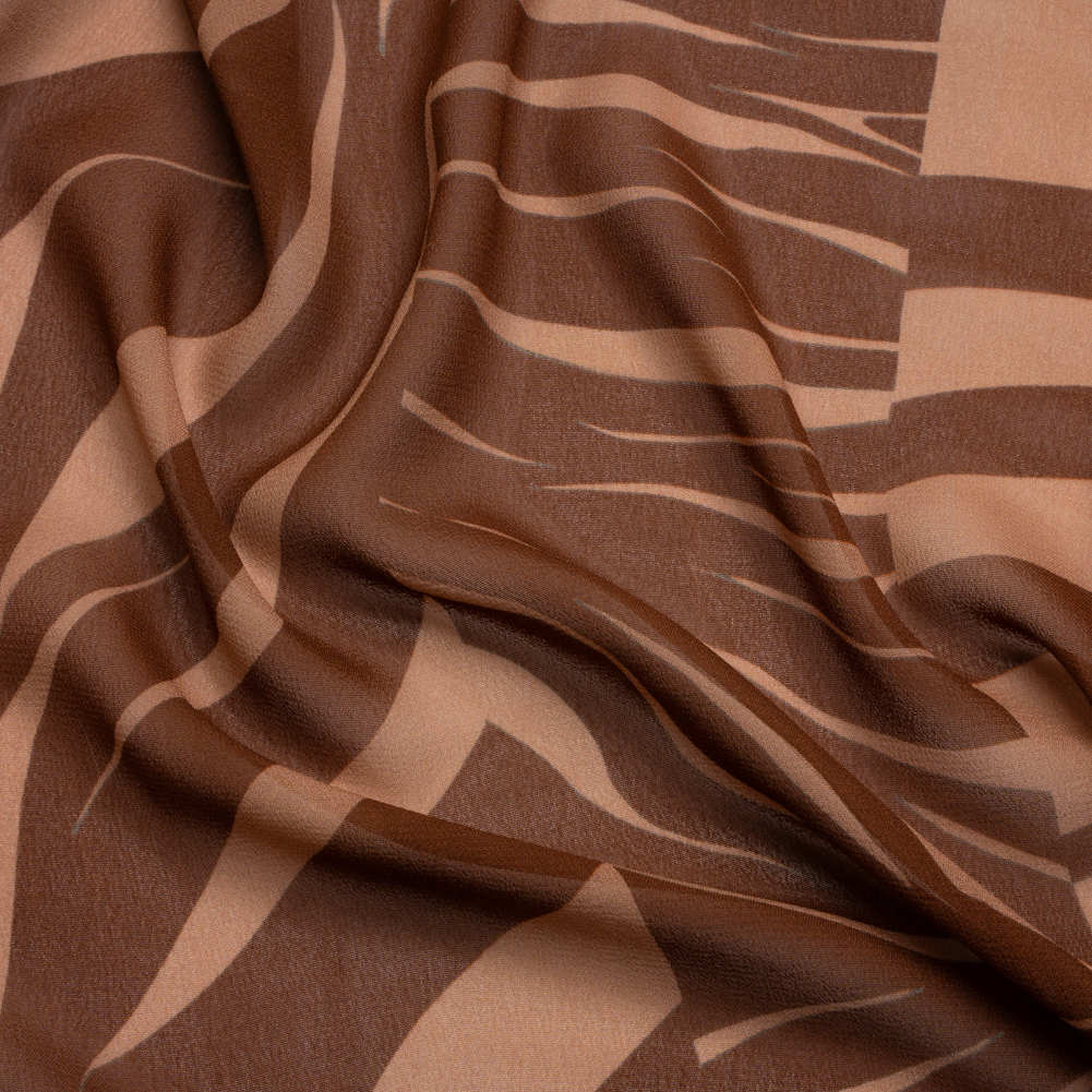 Mood Exclusive Monstera in Mauve Viscose Georgette Mood Exclusive Monstera in Mauve Viscose Georgette