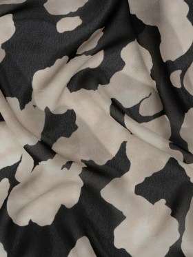 Mood Exclusive Black Clouded Kingdom Viscose Georgette Mood Exclusive Black Clouded Kingdom Viscose Georgette