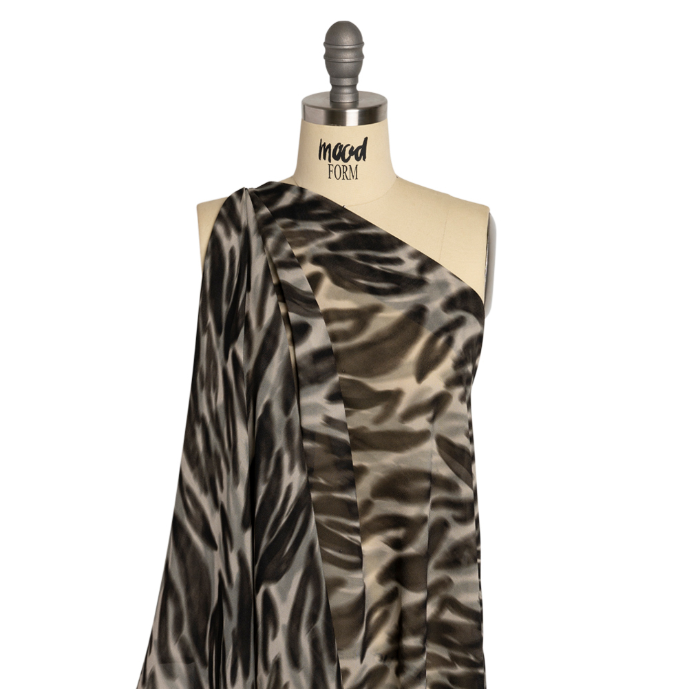 Mood Exclusive Black Monarch Madness Viscose Georgette Mood Exclusive Black Monarch Madness Viscose Georgette