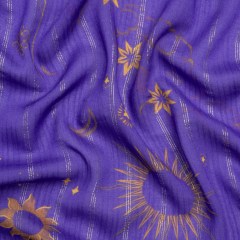 Mood Exclusive Purple Endless Diamond Sky Metallic Pinstriped Viscose Dobby Mood Exclusive Purple Endless Diamond Sky Metallic Pinstriped Viscose Dobby