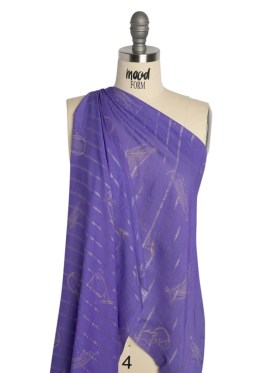 Mood Exclusive Lavender Concerto Metallic Pinstriped Viscose Dobby Mood Exclusive Lavender Concerto Metallic Pinstriped Viscose Dobby