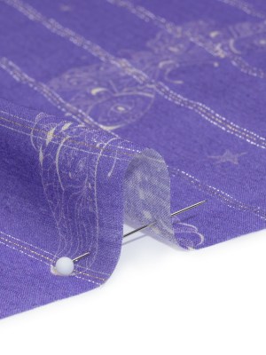 Mood Exclusive Lavender Sky Sanctuary Metallic Pinstriped Viscose Dobby Mood Exclusive Lavender Sky Sanctuary Metallic Pinstriped Viscose Dobby