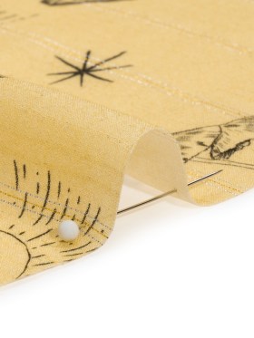 Mood Exclusive Yellow For Faustus Metallic Pinstriped Viscose Dobby Mood Exclusive Yellow For Faustus Metallic Pinstriped Viscose Dobby