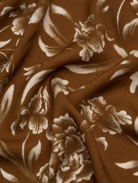 Mood Exclusive Brown Lyme Park Viscose Crepe Mood Exclusive Brown Lyme Park Viscose Crepe