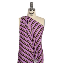 Mood Exclusive Purple Seeing Stripes Viscose Crepe Mood Exclusive Purple Seeing Stripes Viscose Crepe