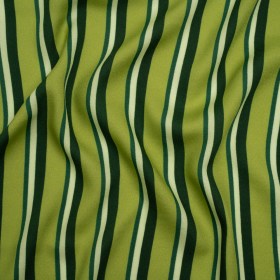 Mood Exclusive Green Seeing Stripes Viscose Crepe Mood Exclusive Green Seeing Stripes Viscose Crepe