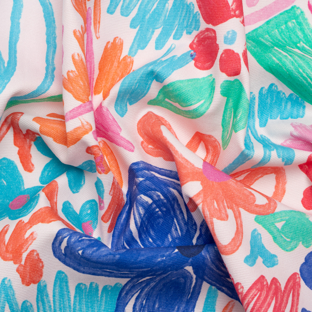 Stretch Cotton Canvas Print – Blue, Green and Pink Floral – Mood Exclusive Downright Dandy Stretch Cotton Canvas Print – Blue, Green and Pink Floral – Mood Exclusive Downright Dandy