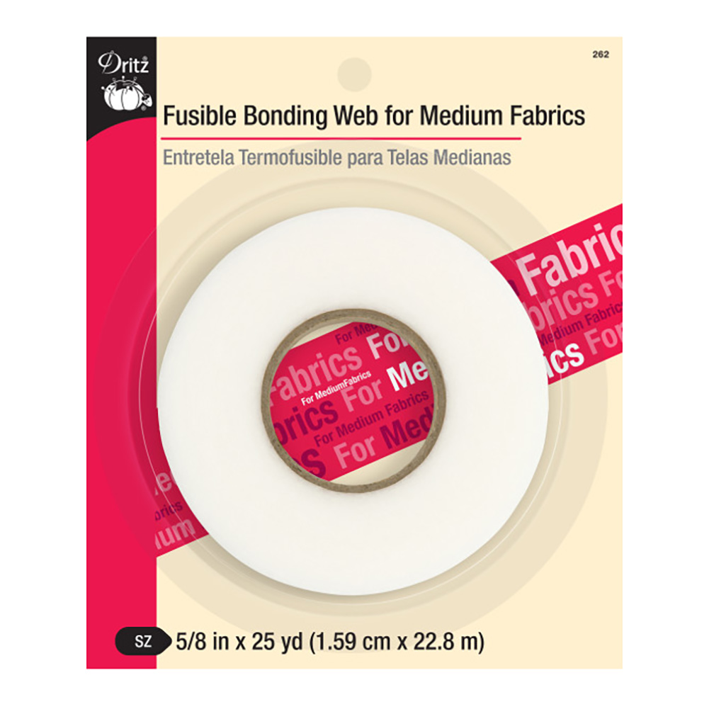 Dritz Fusible Bonding Web for Medium Fabrics – 0.625″ x 25 YD Dritz Fusible Bonding Web for Medium Fabrics – 0.625″ x 25 YD