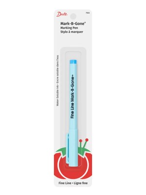 Dritz The Fine Line Water Erasable Marking Pen – Blue Dritz The Fine Line Water Erasable Marking Pen – Blue