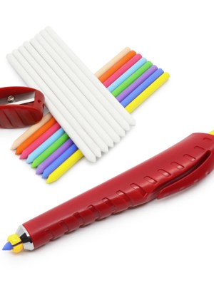 Dritz Chalk Pen Holder and Cartridge Set with Sharpener – Assorted Colors Dritz Chalk Pen Holder and Cartridge Set with Sharpener – Assorted Colors