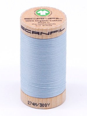 SCANFIL® 30wt Organic Pima Cotton Thread 300 yds – 4814 Winter Sky SCANFIL® 30wt Organic Pima Cotton Thread 300 yds – 4814 Winter Sky