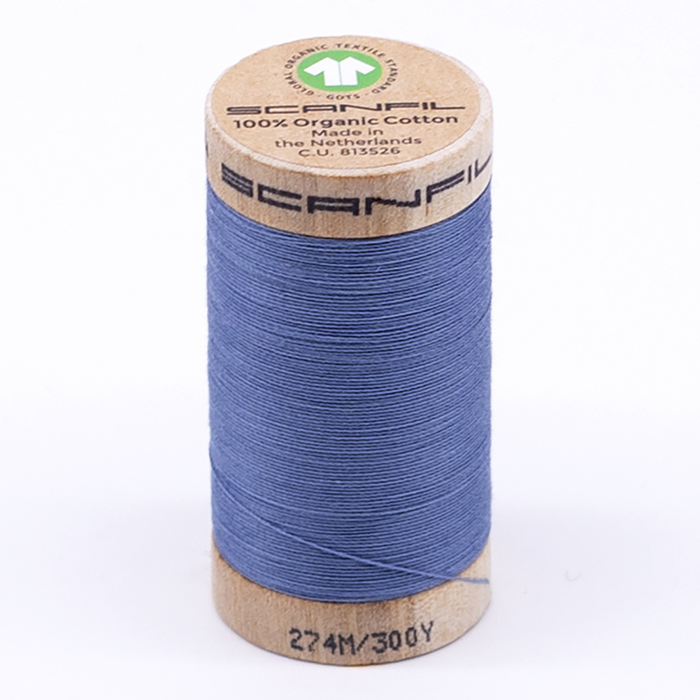 SCANFIL® 30wt Organic Pima Cotton Thread 300 yds – 4816 Blue Shadow SCANFIL® 30wt Organic Pima Cotton Thread 300 yds – 4816 Blue Shadow