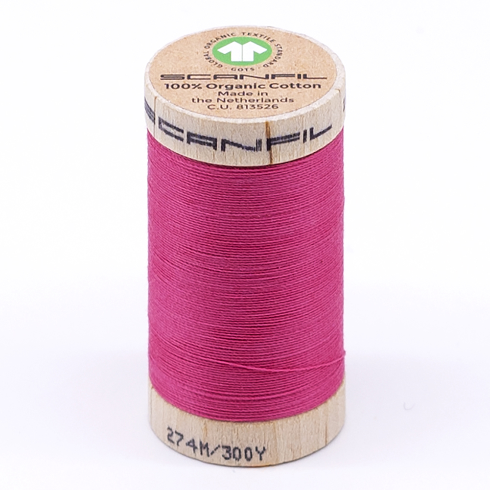 SCANFIL 30wt Organic Pima Cotton Thread 300 yds – 4810 Pink Lemonade SCANFIL 30wt Organic Pima Cotton Thread 300 yds – 4810 Pink Lemonade