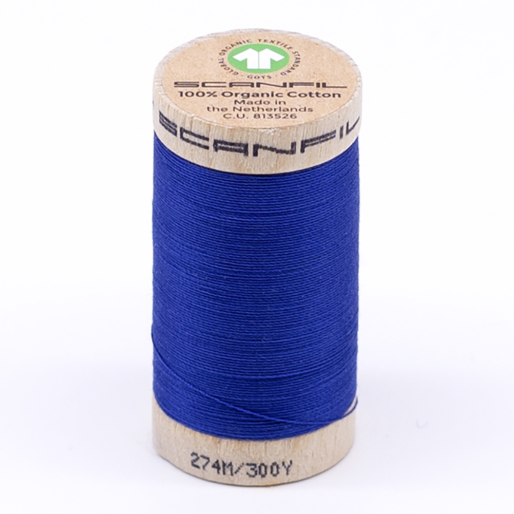 SCANFIL® 30wt Organic Pima Cotton Thread 300 yds – 4817 Nautical Blue SCANFIL® 30wt Organic Pima Cotton Thread 300 yds – 4817 Nautical Blue