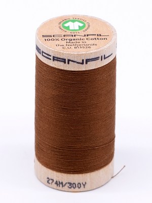 SCANFIL 30wt Organic Pima Cotton Thread 300 yds – 4827 Cathay Spice SCANFIL 30wt Organic Pima Cotton Thread 300 yds – 4827 Cathay Spice