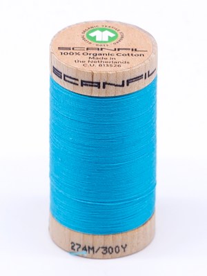 SCANFIL® 30wt Organic Pima Cotton Thread 300 yds – 4848 Blue Atoll SCANFIL® 30wt Organic Pima Cotton Thread 300 yds – 4848 Blue Atoll