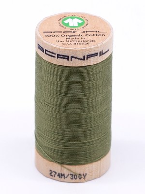 SCANFIL® 30wt Organic Pima Cotton Thread 300 yds – 4859 Sage SCANFIL® 30wt Organic Pima Cotton Thread 300 yds – 4859 Sage