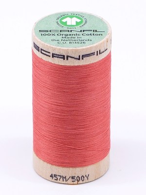 SCANFIL® 50wt Organic Pima Cotton Thread 500 yds – 4807 Burnt Coral SCANFIL® 50wt Organic Pima Cotton Thread 500 yds – 4807 Burnt Coral