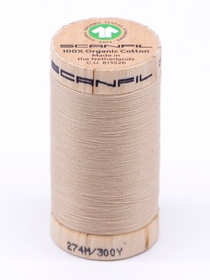 SCANFIL® 30wt Organic Pima Cotton Thread 300 yds – 4873 Ivory Cream SCANFIL® 30wt Organic Pima Cotton Thread 300 yds – 4873 Ivory Cream