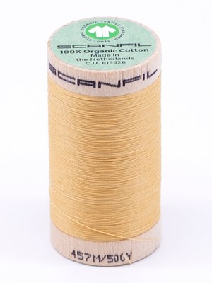 SCANFIL 50wt Organic Pima Cotton Thread 500 yds – 4802 Cornsilk SCANFIL 50wt Organic Pima Cotton Thread 500 yds – 4802 Cornsilk