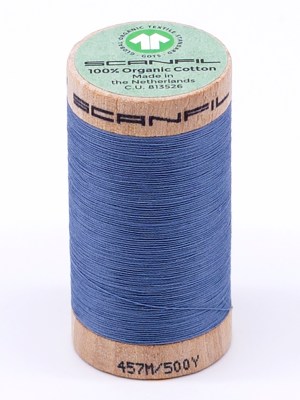 SCANFIL® 50wt Organic Pima Cotton Thread 500 yds – 4816 Blue Shadow SCANFIL® 50wt Organic Pima Cotton Thread 500 yds – 4816 Blue Shadow