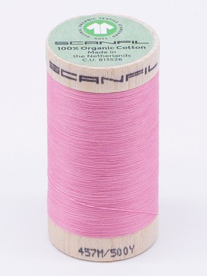 SCANFIL® 50wt Organic Pima Cotton Thread 500 yds – 4809 Candy Pink SCANFIL® 50wt Organic Pima Cotton Thread 500 yds – 4809 Candy Pink