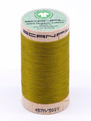 SCANFIL 50wt Organic Pima Cotton Thread 500 yds – 4823 Green Envy SCANFIL 50wt Organic Pima Cotton Thread 500 yds – 4823 Green Envy
