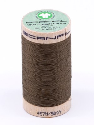 SCANFIL 50wt Organic Pima Cotton Thread 500 yds – 4824 Lead Gray SCANFIL 50wt Organic Pima Cotton Thread 500 yds – 4824 Lead Gray