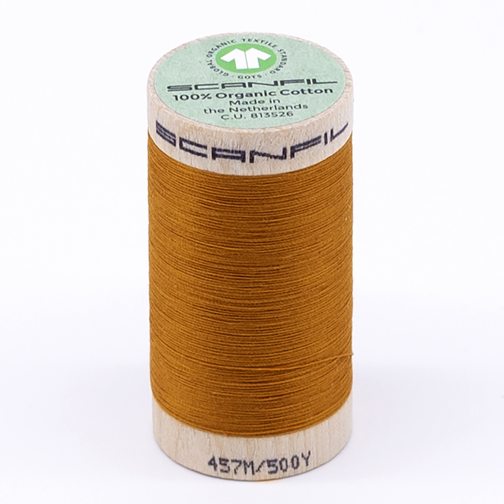 SCANFIL 50wt Organic Pima Cotton Thread 500 yds – 4826 Sunflower SCANFIL 50wt Organic Pima Cotton Thread 500 yds – 4826 Sunflower
