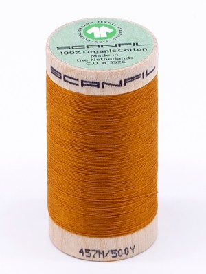 SCANFIL 50wt Organic Pima Cotton Thread 500 yds – 4826 Sunflower SCANFIL 50wt Organic Pima Cotton Thread 500 yds – 4826 Sunflower