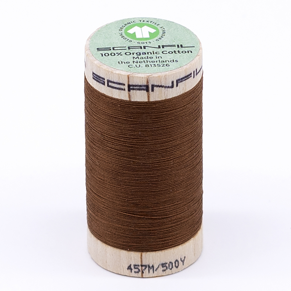 SCANFIL 50wt Organic Pima Cotton Thread 500 yds – 4827 Cathay Spice SCANFIL 50wt Organic Pima Cotton Thread 500 yds – 4827 Cathay Spice