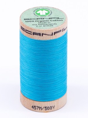 SCANFIL® 50wt Organic Pima Cotton Thread 500 yds – 4848 Blue Atoll SCANFIL® 50wt Organic Pima Cotton Thread 500 yds – 4848 Blue Atoll