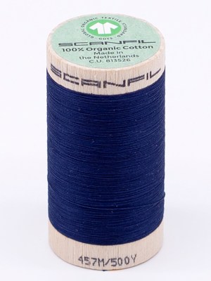 SCANFIL 50wt Organic Pima Cotton Thread 500 yds – 4854 Bellwether Blue SCANFIL 50wt Organic Pima Cotton Thread 500 yds – 4854 Bellwether Blue