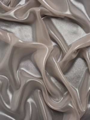 Liquid Sheen Metallic Polyester Chiffon – Silver on Pink – Liquid Sheen Chiffon Collection Liquid Sheen Metallic Polyester Chiffon – Silver on Pink – Liquid Sheen Chiffon Collection