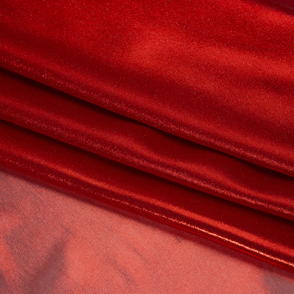 Liquid Sheen Metallic Polyester Chiffon – Red on Red – Liquid Sheen Chiffon Collection Liquid Sheen Metallic Polyester Chiffon – Red on Red – Liquid Sheen Chiffon Collection