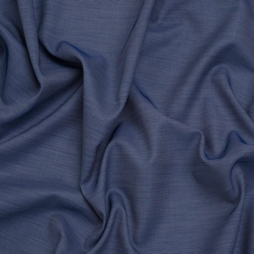 Cotton Shirting – Cobalt Blue and White – Deadstock Cotton Shirting – Cobalt Blue and White – Deadstock